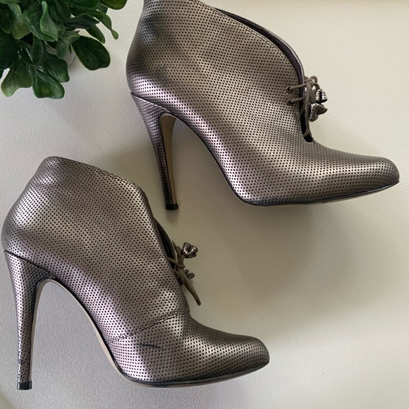 French Connection Shoes - French Connection Pewter High heel booties
